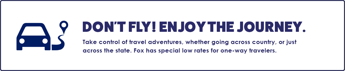One-way Rentals at Fox