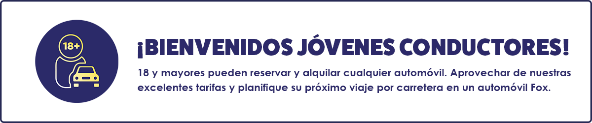 Alquileres para personas a partir de los 19 años en adelante en Fox